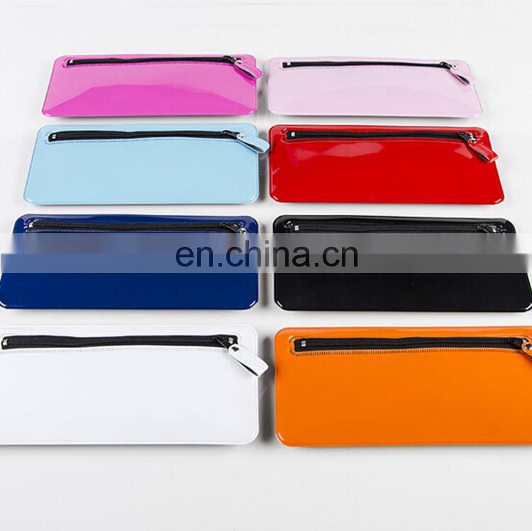 Pure color pvc factory outlet hot sale pencil bag