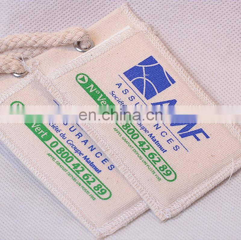 custom private brand name logo woven label tag and printed paper hang label tag for clothing