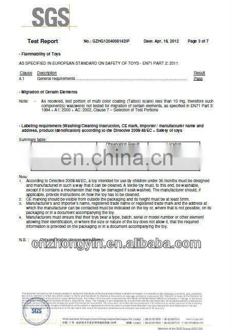 Newest temporary tattoo sticker for childrens (ZY3-1018)