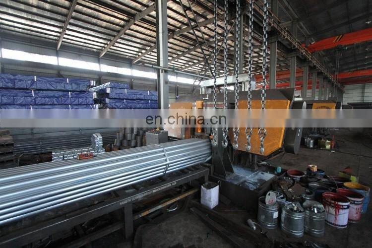 Hot dipped Galvanized steel pipe Z200g, caliber 48.3x3 mm scaffolding pipes actual weight delivery