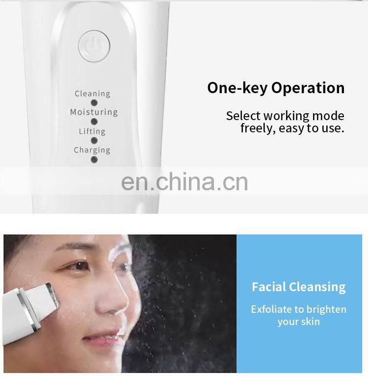 Mini skin scrubber facial ultrasonic scaler for beauty