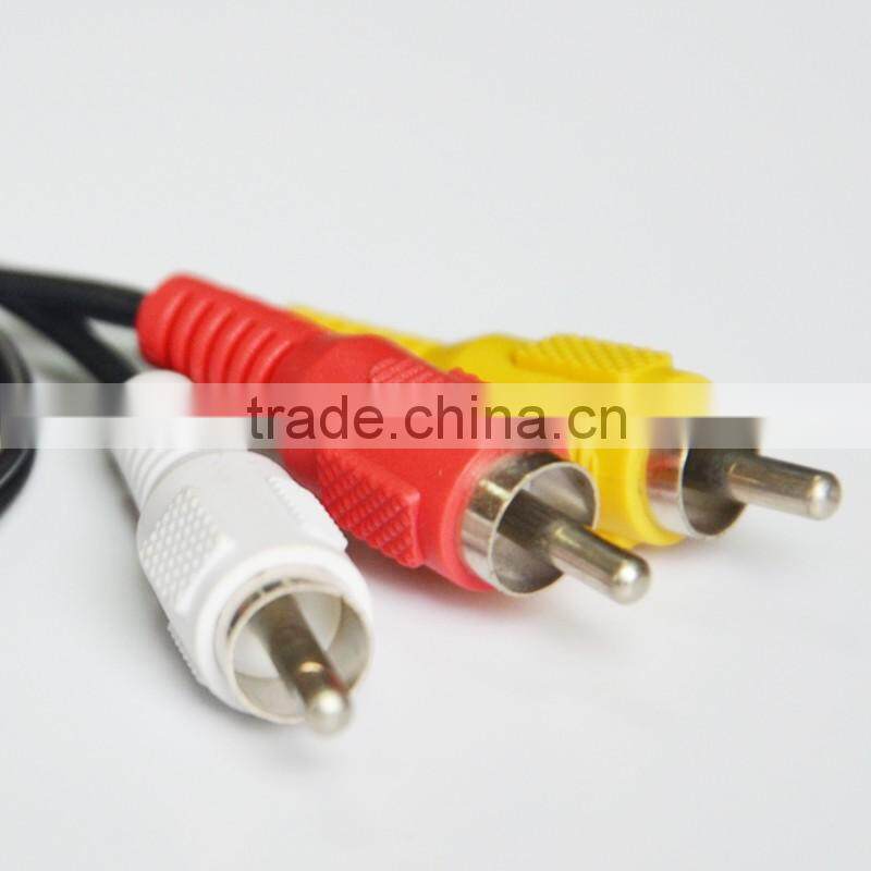 3.5mm Stereo plug to 3 RCA Plug Male/Male Y audio cable 0.5m