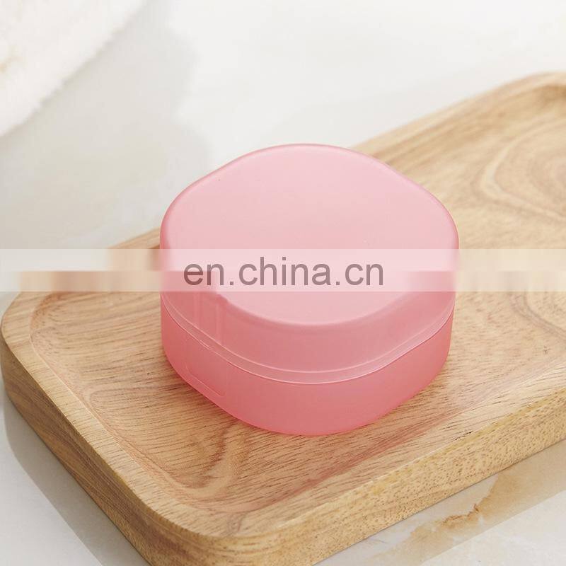 Bath Shower Portable Rounded Transparent Foaming Sponge Travel Soap Container Storage Box
