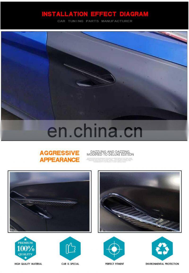 Carbon Fiber Car side fender trim cover grill  for BMW F90 M5