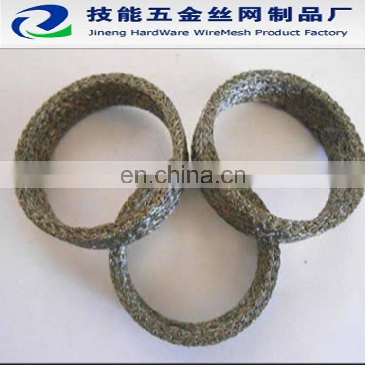 knitted filter mesh gaskets/knitted wire mesh gasket wire mesh filter