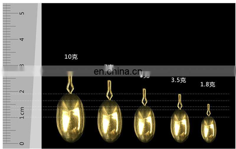 Amazon Multiple Sizes Upside Down Fishing Bait Copper Pendant 1.8g 3.5g 5g 7g 10g Copper Sinker Fishing Tackle
