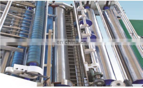 Automatic three in one flute laminating machine/5 layers E flute laminator/5 ply corrugated paper high speed flute laminator
