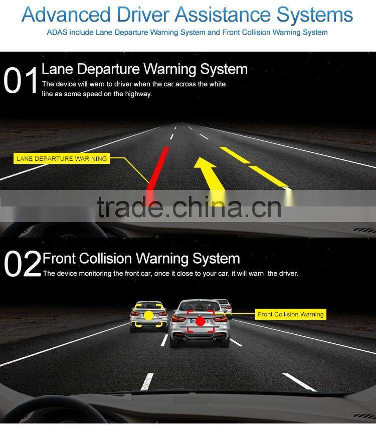 2016 Hidden mini car dvr wireless radar detector 2.4inch Screen HD 1080P Car DVR Camera and Radar Speed Alarm