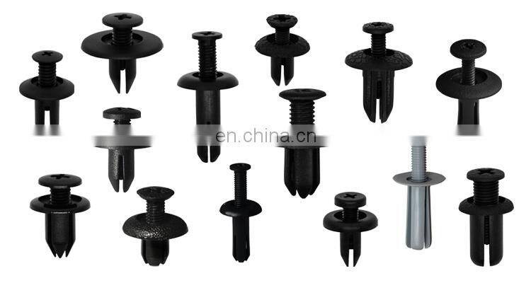 620PCS Auto Fastener Clip Body Push Pin Rivet Door Trim Panel Retainer Kit+5removal Tool Plastic Box HE132+5RT Colorful YILUSHUN