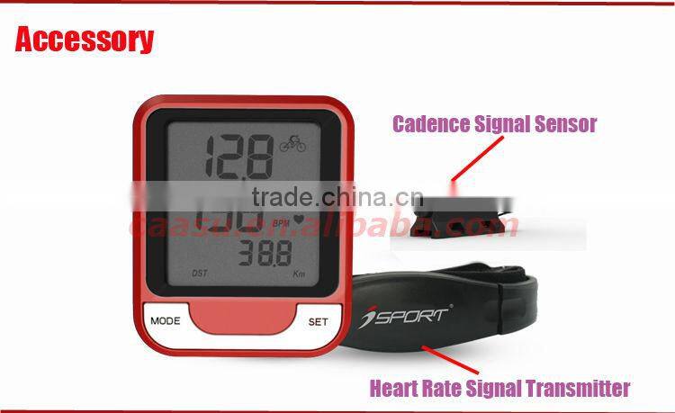 RoHS Bicycle Computer with Heart Rate Monitor