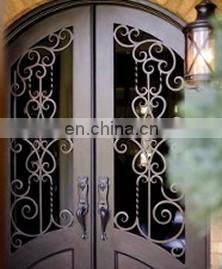 Wholesale mexican & india iron doors with double glass
