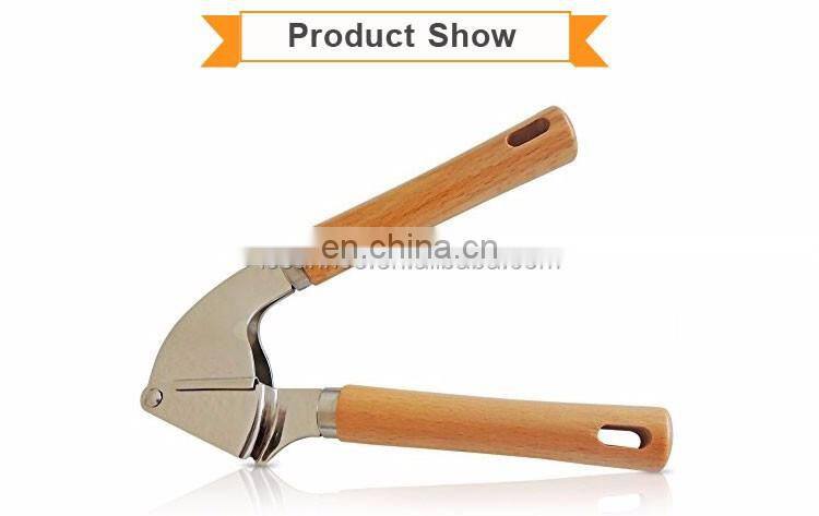 Wholesale Wooden Handle Garlic Presser