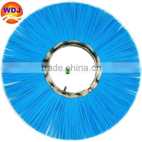 Nylon wafer brush rolling broom brush for petrol road sweeper from china factory WDJ