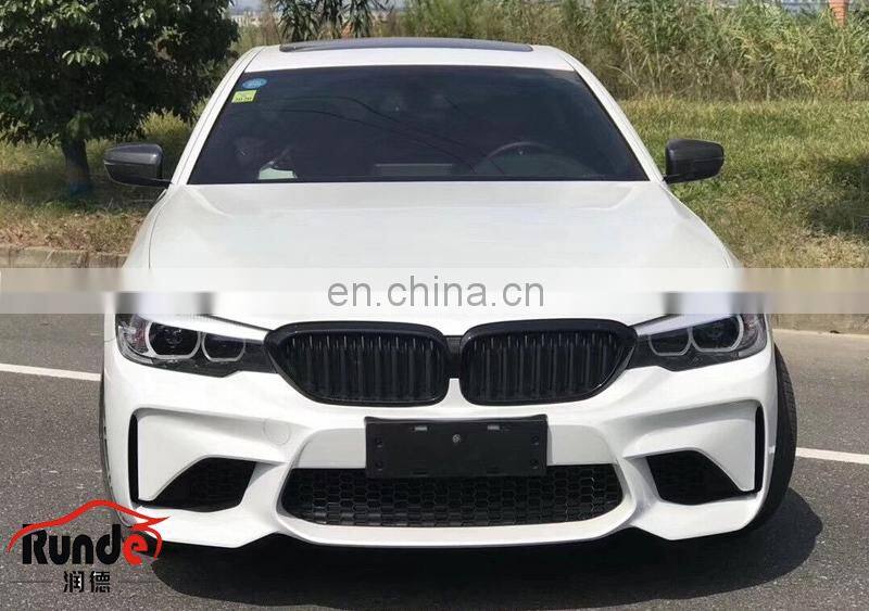 Runde New Arrival Car Modification PP Material GTS Style Front Bumper Front Lip Suitable For BMW 5Series G30 G38 Body Kit