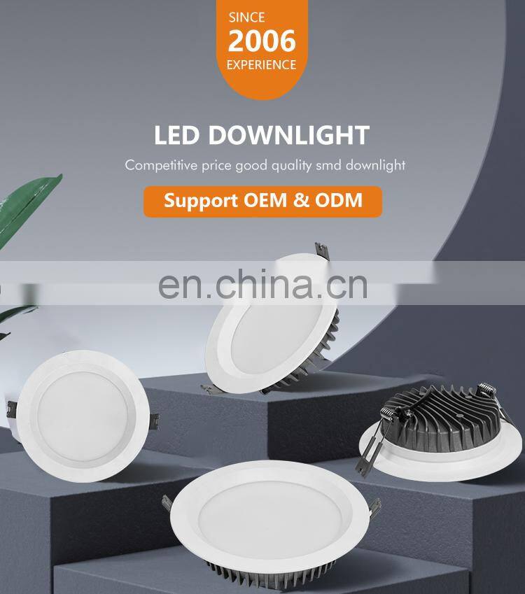 ALLWAY Top Quality Die Casting Aluminum Room 3W 5W 7W 9W 12W 20W 30W Led Downlight Recessed