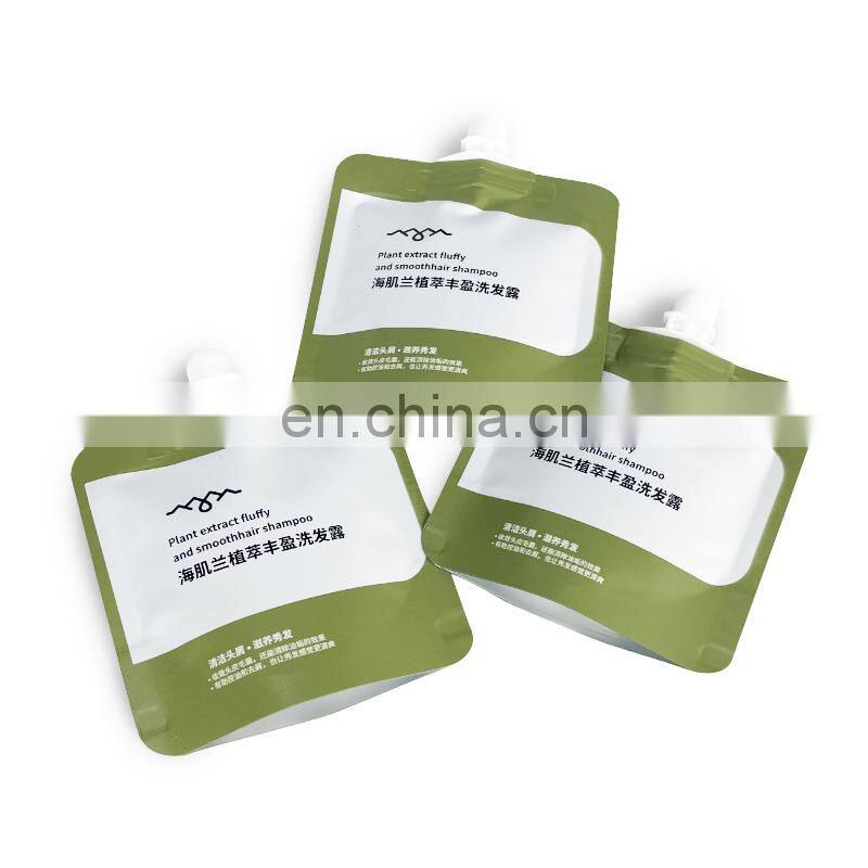 Aluminum Foil Face Mask Mini Doypack Travel Hotel Use Conditioner Shampoo Cosmetic Spout Pouch Packaging Sachet Bag With Spout