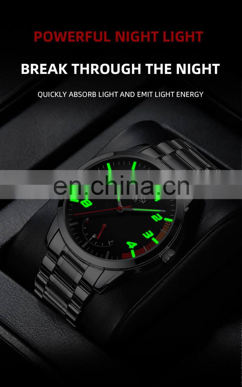 NIBOSI Fashion Luxury Men Watches Top Brand Luxury Stainless Quartz Wristwatch Sport Waterproof Chronograph Male Clock 2528