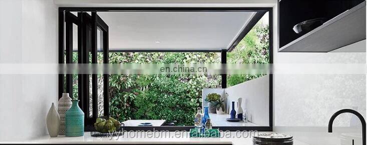 20 Years Manufacture Commercial system glass aluminum bi-folding / accordion / windows for Modern Design