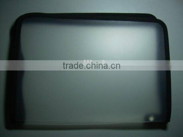 stationery manufacturer custom a4 size clear pvc bag with zipper RYX-ZB613