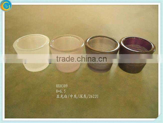 soy wax glass candle holder