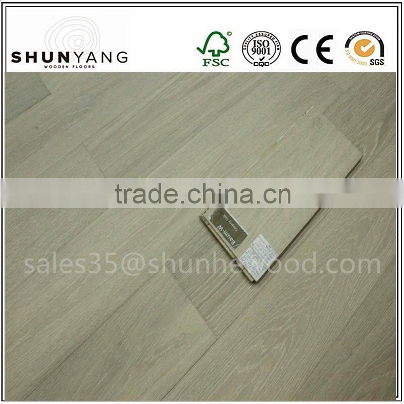 12mm,14mm Smoked And white Washed oiled Finished European Oak Wood Flooring