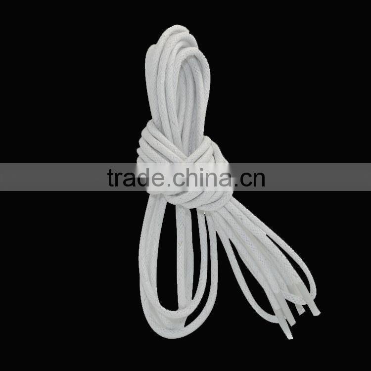 High quality cotton wax rope shoelaces