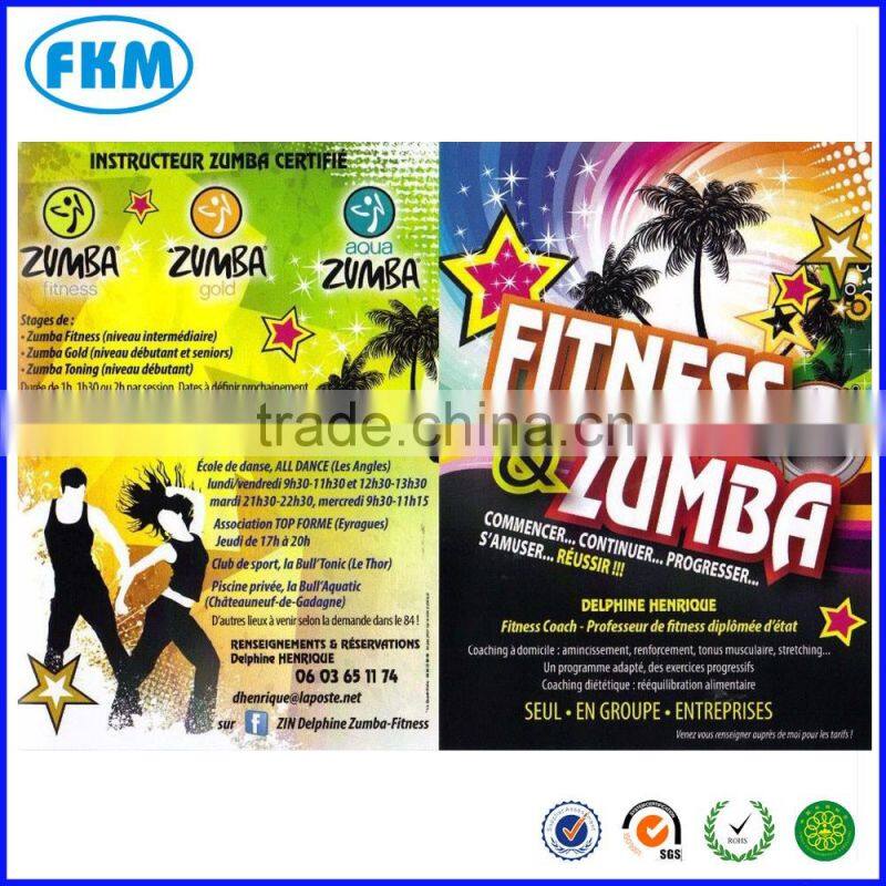 custom print A4 folder flyer