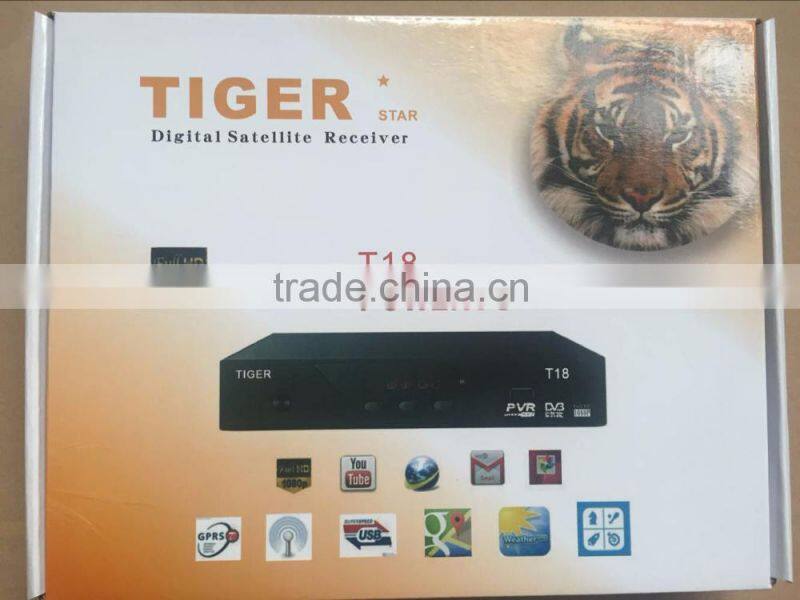 TIGER star T18 powervu digital satellite receiver .TIGER T18 receiver
