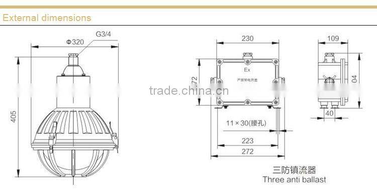 Waterproof Dustproof Stainless Steel Light
