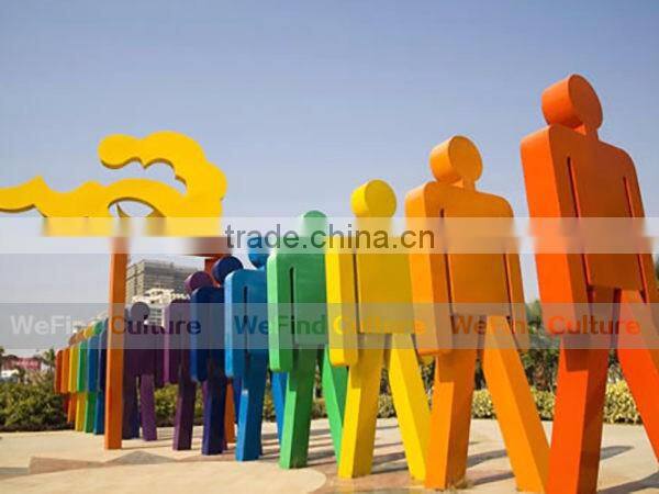 Colorful Artistic Sculpture Matchstick Man