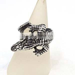 Alibaba express jewelry punk stainless steel jewelry handmade men's silver ring