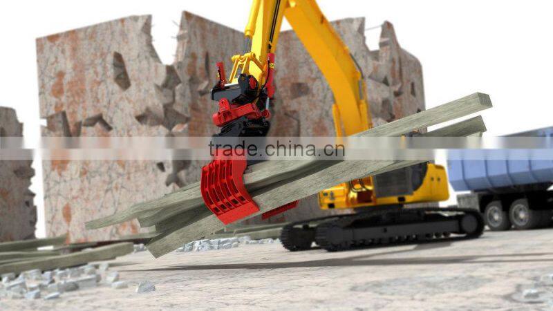 Hydraulic Demolition grapple and Sorting Grapple for 12-17 ton excavator