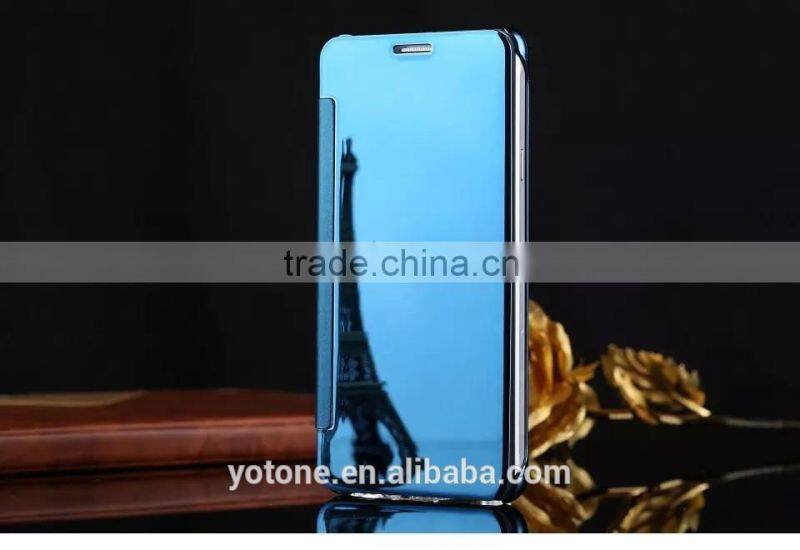 Attractive Design Flip Mirror Phone Cover /Luxury Hybrid Leather Mirror Case For Samsung Galaxy A7 2016