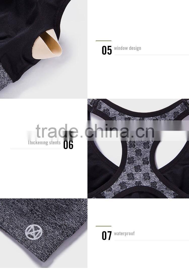 New products 2016 Fitness Stretch Workout Tank Top , Fitness Yoga Bra ,Padded Sport Bra