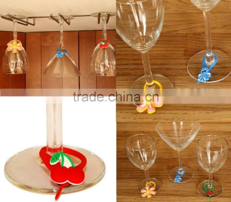 Silicone Drink Markers Wine Glass Charms