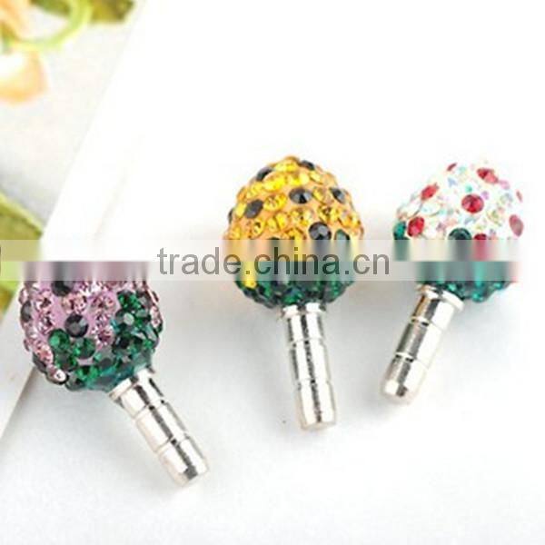 Luxury Crystal Earphone Dust Plugs ,Crystal Earphone Dust Plugs For iPhone