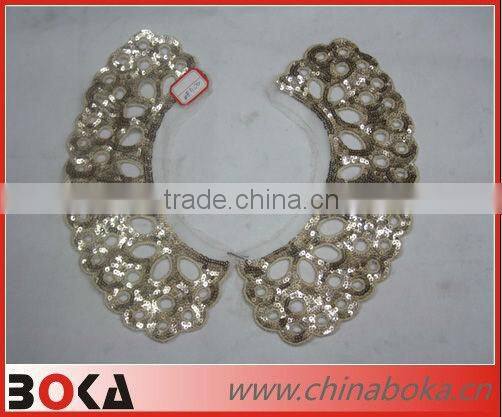 New arrival latest design gold women sequins collar design