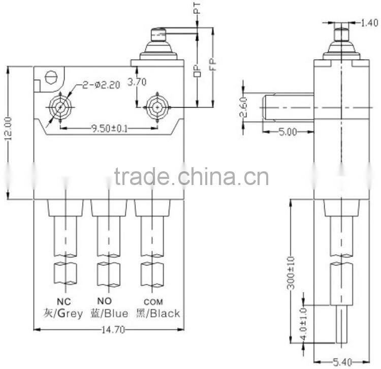 China Supplier ABS Plastic Micro Switch With UL cUL ENEC CQC