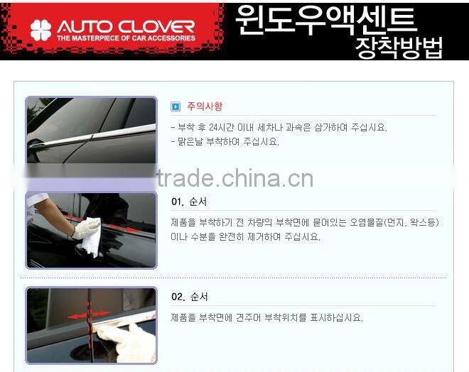 Ssangyoung Korando C Chrome Window Accent Molding