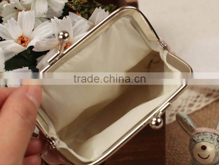 American Style Ostrich Pattern Small Fashion Leather Coin Purse