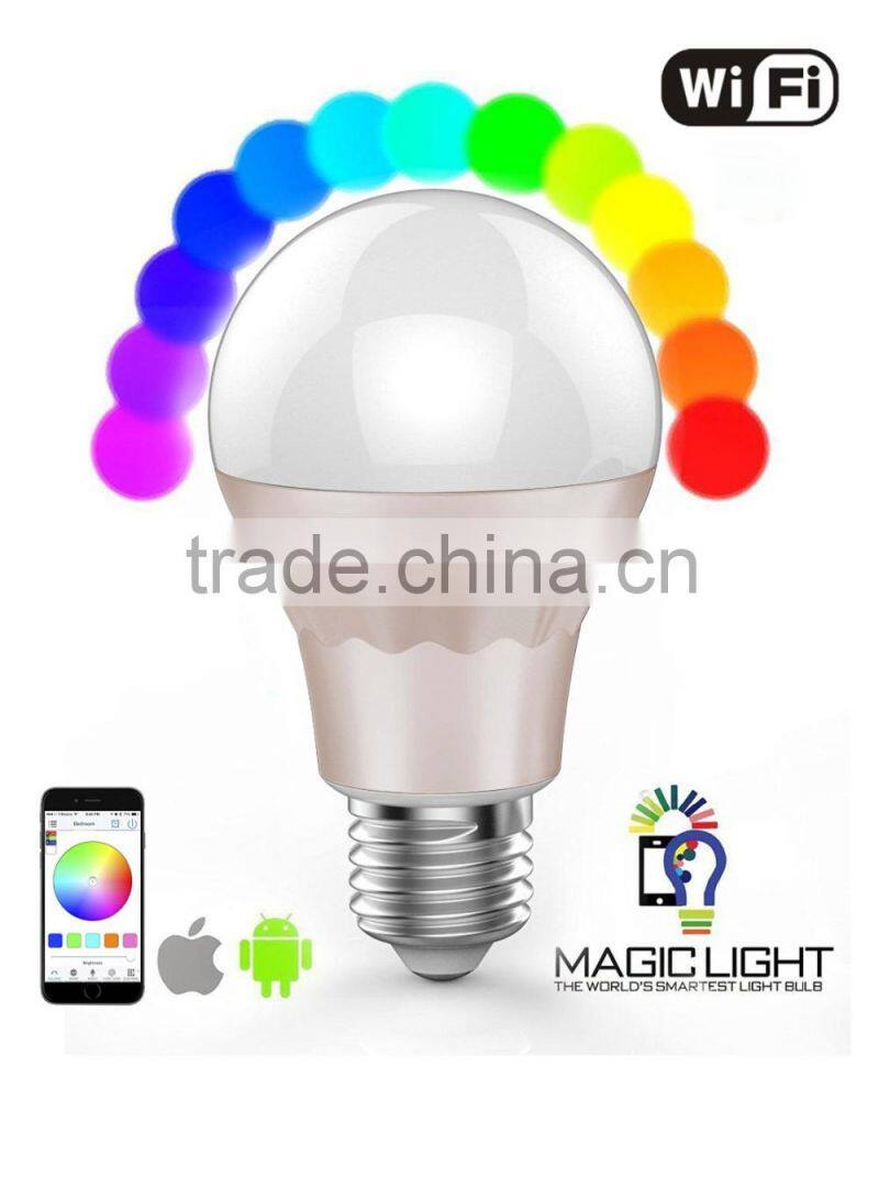 Hot new led bulb wifi type, 7W WiFi mini LED light bulbs