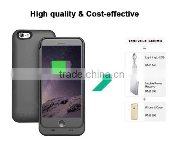 Customized design battery case for iphone 6