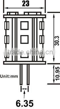 Constant Current SMD 2835 12V 24V LED GY6.35 bulbs