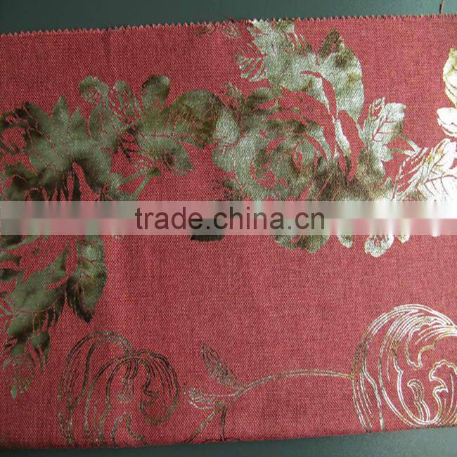 HX02005 home textile bronzing cusion fabric