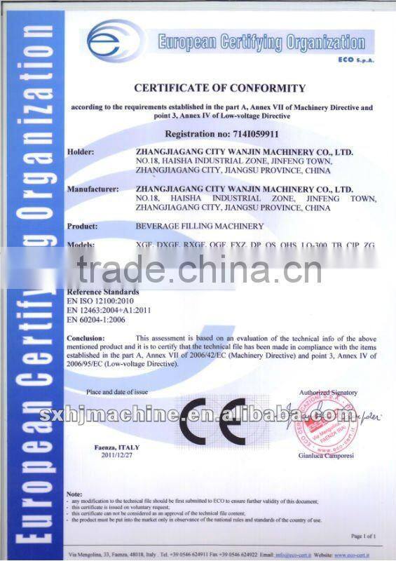 Fully Automatic Packaged Drinking Water Bottling Plant in China