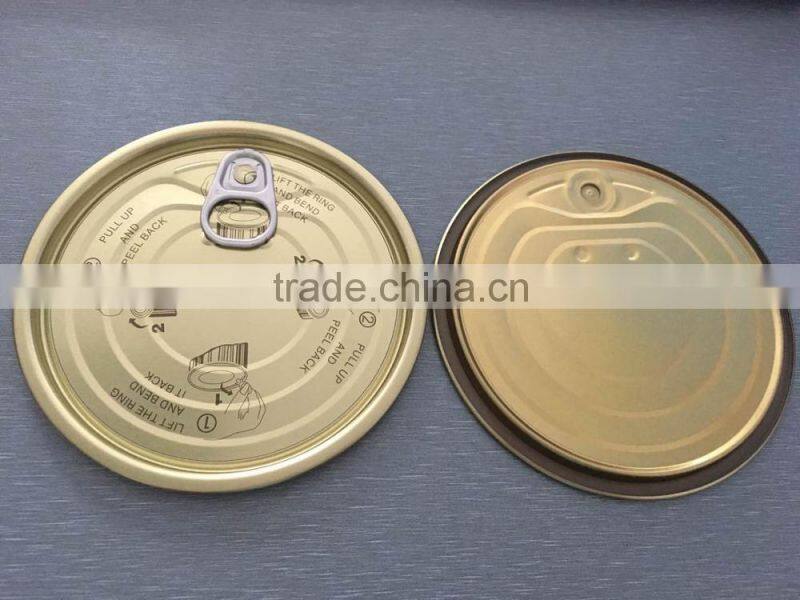 #401 Tinplate EOE Easy Open End With Lacquer