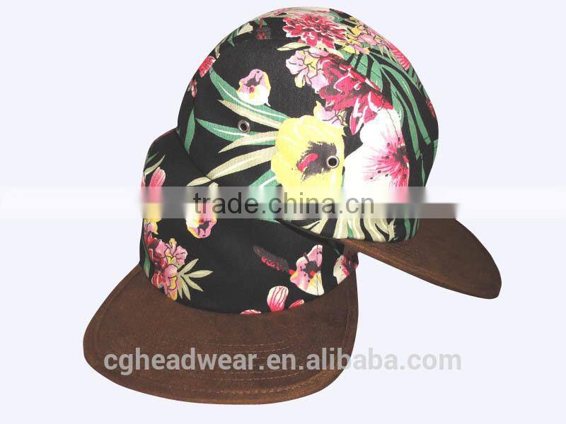 direct factory unisex fashion 5 panel hat/ snapback hat/ cotton head cap