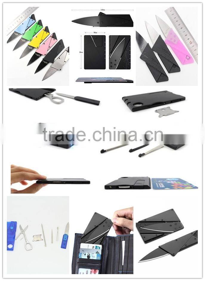 Pocket no folding multi Crimping Tool Credit card knife