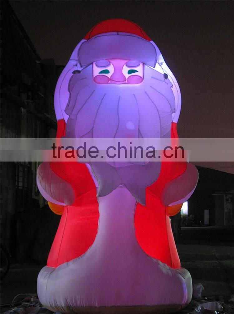 new year 2016 lighting inflatable christmas decoration Santa Claus