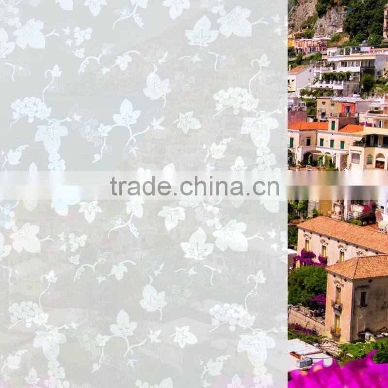 patterned frosted window protective film